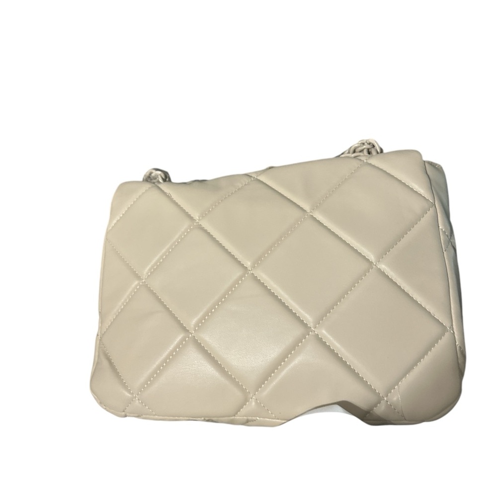 NWT Gilda Paris cream quilted leather shoulder bag brand new nice - Picture 2 of 13